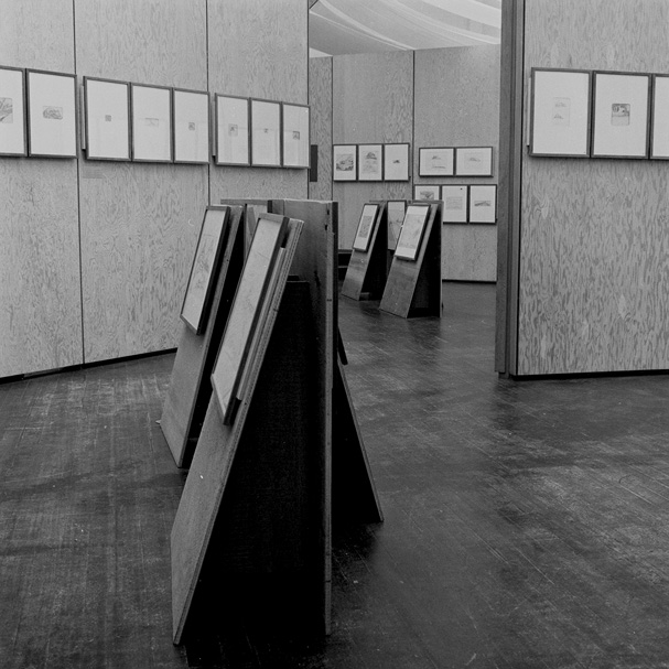 “Eric Mendelsohn Exhibit, Carlo Scarpa Designer,” photo courtesy of the University of California Berkeley Art Museum and Pacific Film Archive.